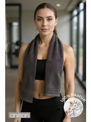 Anılsan Sporcu Havlusu 30x100cm %100 Pamuk - Yüksek Emicilik, Hafif ve Çabuk Kuruma Özellikli