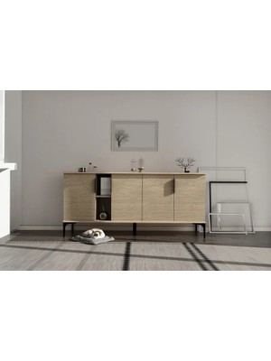 Vivense Alonex Tarz Konsol, Kahve, 180 cm