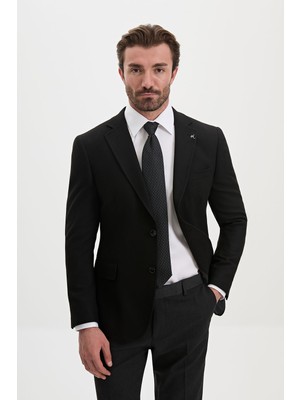 MCR Düz Slim Fit Yün Karışımlı Erkek Ceket
