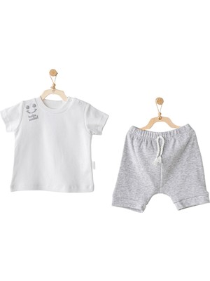 Andywawa AC25894 2'li Basic Bebe Takım Grey Melange
