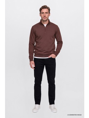 Altınyıldız Classics Pamuklu Tapered Fit 5 Cepli Esnek Jean Kot Denim Pantolon
