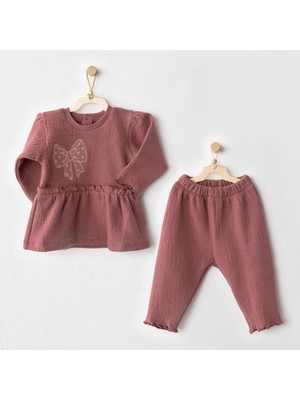 Andywawa AC26204 Casual 2'li Takım Dusky Rose