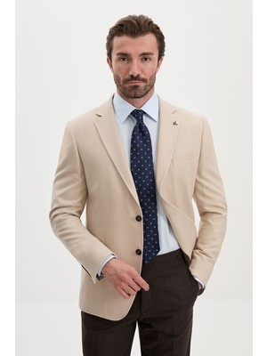MCR Düz Slim Fit Yün Karışımlı Erkek Ceket