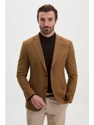 MCR Düz Slim Fit Yün Karışımlı Erkek Ceket
