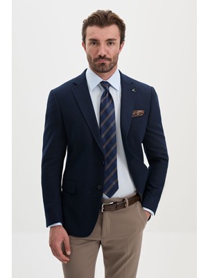 MCR Düz Slim Fit Yün Karışımlı Erkek Ceket