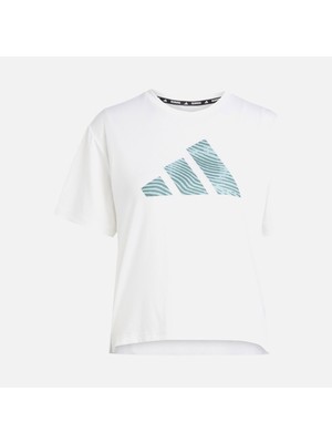 Adidas ADI365 E Bl T W Kadın Beyaz Baskılı Tişört Giyim JN6137