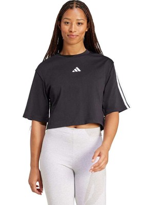 Adidas W 3s Sj Tlr T Kadın Siyah Düz Tişört Giyim JD4998