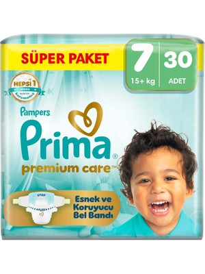 Prima Premium Care Süper Paket 7 Numara 30 Adet Bebek Bezi