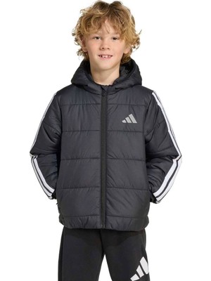 Adidas Lk Ess 3s Jkt Çocuk Siyah Mont Giyim JW2443