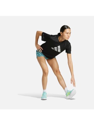 Adidas ADI365 E Bl T W Kadın Siyah Baskılı Tişört Giyim JM5737