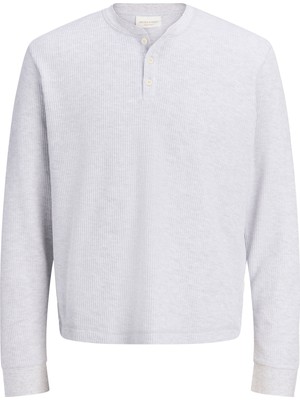 Jack & Jones Erkek Regular Fit Henly Yaka Uzun Kollu Tisört - Chamberi