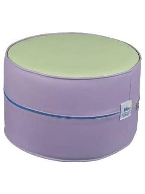 Silindir Puf Suni Deri 32 cm