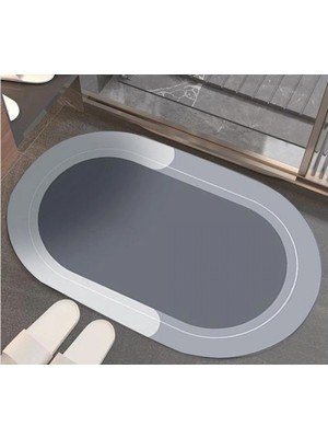 Pileli Store Oval Süper Emici Banyo Paspası
