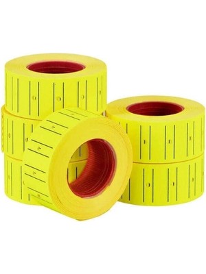 Pileli Store Sarı  Etiketi - 12X21 mm - Rulo