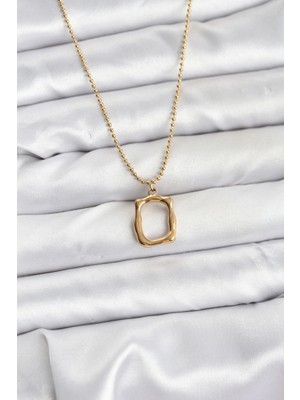 Pileli Store 316L Çelik Zincir Gold Renk Model Kadın Kolye TG27BKO10688