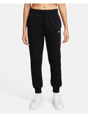 Nike FZ7626-010 Sportswear Phoenix Fleece Normal Belli Kadın Eşofman Altı - Siyah