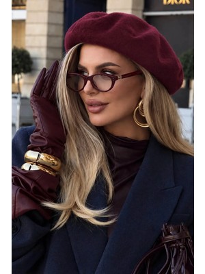 ALDAIYR Fransız Ressam Avusturalya Yünü Keçe Bere Siyah Avusturalyan Bere