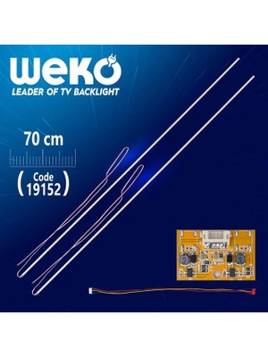 Universal 3'lü Kesilebilir 70 cm (42''-55'' Arası) 2 x Çubuk Eled - Driver