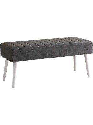 Vivense Pera Bench, Beyaz Antrasit