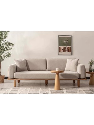 Vivense Diva Iskandinav Üçlü Natural Ayak, Gri