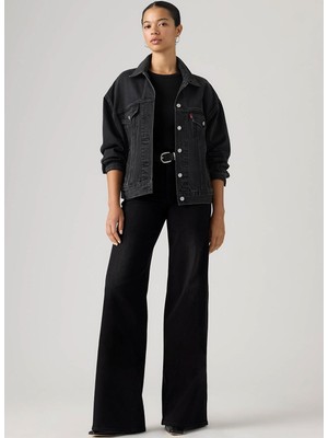 Levi's 728 Wıde Leg Worn Mıdnıght Kadın Siyah Jean Kot Pantolon 0039B-0035