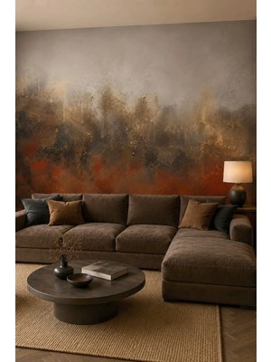 Dreamwall Katmanların Uyumu Tek Parça Tekstil Duvar Kağıdı
