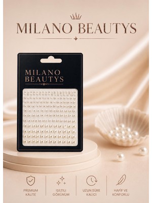 Milano Beautys Inci Model Yüz, Saç ,vücut ve Tırnak Için Kendinden Yapışkanlı Sticker 165 Adet