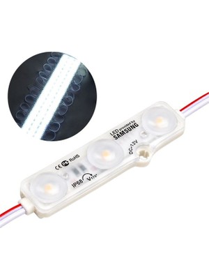 Zibox Powermaster 6616 66x16mm DC 12V 1.5W Soğuk Beyaz Modül LED IP68
