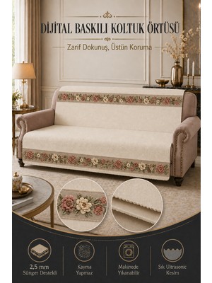 Gece Home Çok Amaçlı Modern Bohem Kadife Koltuk Örtüsü,çekyat Örtüsü Piknik Örtüsü Masa Örtüsü Kaymaz Süngerli