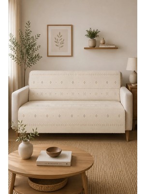 Gece Home Çok Amaçlı Modern Bohem Kadife Koltuk Örtüsü,çekyat Örtüsü Piknik Örtüsü Masa Örtüsü Kaymaz Süngerli 165X216