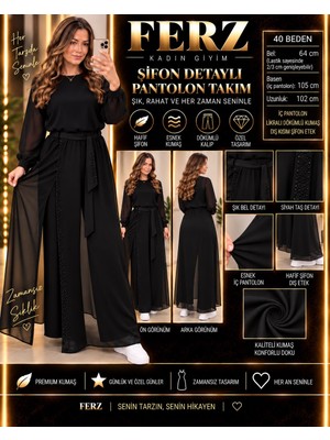 Ferz Şifon Pantolon Etek