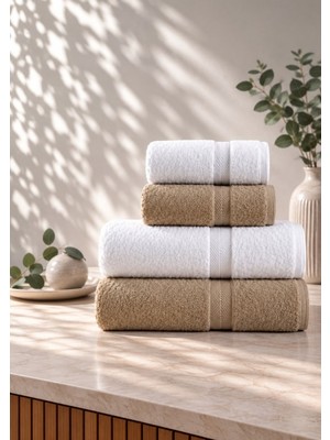 Goldroom Can 4 Lü Hamam Seti 2 Adet 90*140 ve 2 Adet 50*90