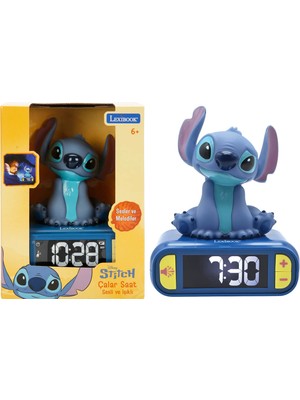Lexibook Sesli ve Işıklı 3D Stitch Dijital Çalar Saat