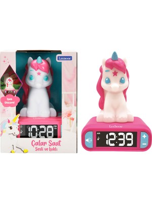 Lexibook Sesli ve Işıklı 3D Unicorn Dijital Çalar Saat