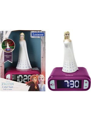 Lexibook Sesli ve Işıklı 3D Disney Frozen Dijital Çalar Saat