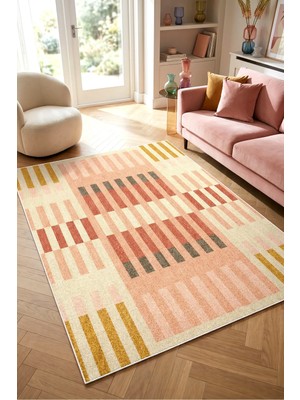 Decomia Home Dijital Kaymaz Yıkanabilir Renkli Salon Halısı Mutfak Halısı Koridor Halısı