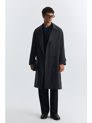Antioch Uzun Relaxed Fit Trençkot
