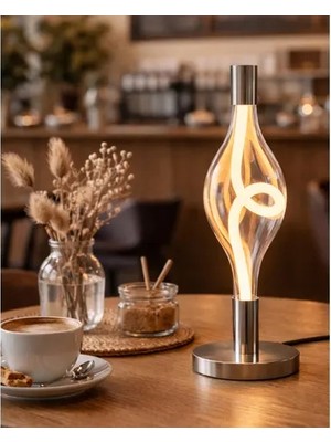 Vivense Özcan Aydınlatma Hare Masa Lambası Platin, 3439-ML-24