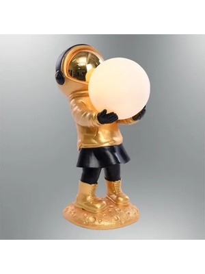 Vivense Özcan Aydınlatma Astronot Heykel Kız Sarı Renk, 2050-5-03