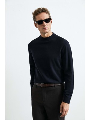 Lufian 112090199 Armın Yün Karışımlı Kazak Erkek Sweatshirt