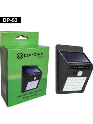 Pileli Store Sensörlü Güneş Enerjili LED Lamba