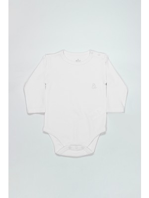 Bistyle Natural Basic Style Uzun Kol Body 17104 Beyaz