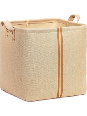 Store Çocuk Odası Jüt Keten Kumaş Sepet 30 x 30 x 30 cm
