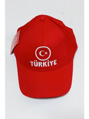 Depo Trend Depotrend Ay Yıldız Nakışlı Kırmızı Türkiye Şapkası