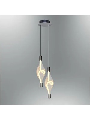 Vivense Özcan Aydınlatma Hare 2'li Sarkıt Platin, 3439-2A-24