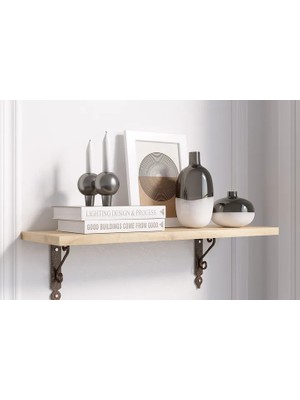 Vivense Retro Raf Seti 20X60 Safir Meşe Dövme