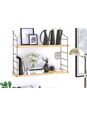 Vivense Armoni Raf Seti 2 Raflı 200X720 Safir Meşe Malibu