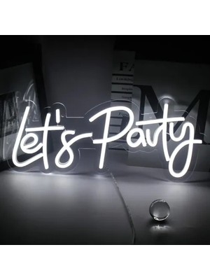 Pileli Store Let's Party Neon LED Tabela