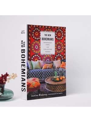 Bak Gel Al Kitap Görünümlü Dekoratif Kutu, Iskandinav Tarzı Gizli Saklama Kutusu New Bohemıanse