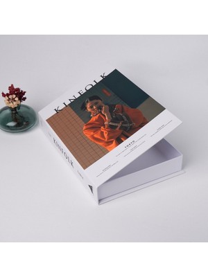 Bak Gel Al Kitap Görünümlü Dekoratif Kutu, Iskandinav Tarzı Gizli Saklama Kutusu KINFOLK